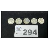 5 KENNEDY HALFS, 1964