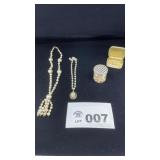COSTUME JEWELRY NECKLACES, LOOSE PEARLS