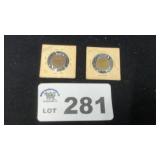 1941 THREEPENCE, 1943 KINGDOM BRASS THREEPENCE