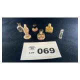 VINTAGE SMALL PERFUME BOTTLES, SILVER BULLET