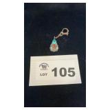 STERLING SILVER, TURQUOISE, CORAL NECKLACE