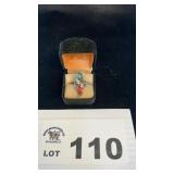 STERLING SILVER, TURQUOISE, CORAL RING