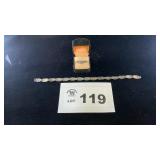 STERLING SILVER FORGET ME NOT BRACELET, BAND