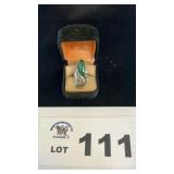 STERLING SILVER, TURQUOISE RING