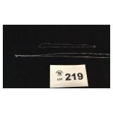 2 STERLING SILVER CHAINS