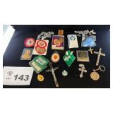 ASSORTMENT OF RELIGIOUS MEDALS, ITEMS