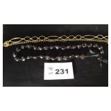 CHAIN BELT, BEADED NECKLACE