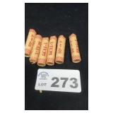 6 ROLLS PENNIES, UNCHECKED 6 ROLLS PENNIES,