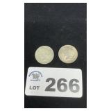 1022 and 1924 PEACE DOLLARS