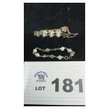 2 STERLING SILVER BRACELETS