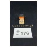 STERLING SILVER RING SZ 5, BRACELET 2pcs