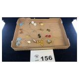 14 PAIRS VINTAGE EARRINGS