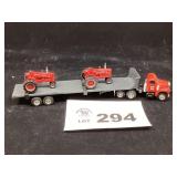 1/64 SCALE TRACTOR TRAILER HAULING TRACTORS