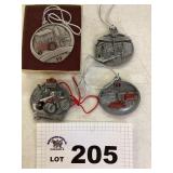 CASE IH CHRISTMAS ORNAMENTS SET OF 4