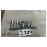 SNAP ON 3/8 DRIVE 6 POINT DEEP SOCKETS