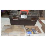 PLASTIC TOOL BOX, ORGANIZER WITH HARDWARE,