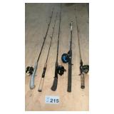 FISHING RODS AND REELS