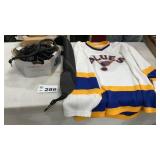 CAP RACK, BLUES JERSEY