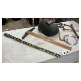 WELDING HELMET, TSQUARE, ARROWS, TIRE TOOLS