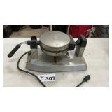 WARNING FLIP OVER WAFFLE MAKER