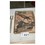 PLANE, RASP, LEVEL, PICKLE FORK, TOOLS