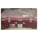 PLASTIC TRUNK WITH TENT AND AIR MATTRESS