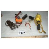 DROP LIGHT, WEED TRIMMER HEAD, CORD, MISC