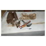TOOL BELT, NAIL APRON W NAILS, MISC TOOLS