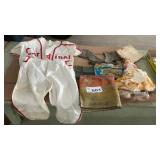SPATS, OLD CHILDS BASEBALL UNIFORM, DOLL W