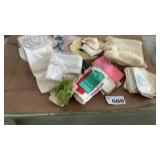 HANDKERCHIEFS, QUILT BLOCKS, EMBROIDERY