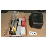 WELDING HELMET, WELDING RODS