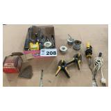 SOLDERING IRONS, SOLDER, CLAMPS, SICKLE SECTIONS