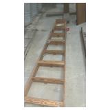 WOOD STEP LADDER, 8 FOOT