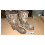 RUBBER BOOTS, SIZE 11