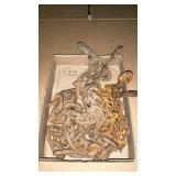 HEAVY 10 FOOT CHAIN, 2 HOOKS, ALSO TWO 3 FOOT