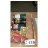 3 PROPANE CYLINDERS, FULL, EMERGENCY CANDLES