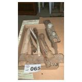 LUG WRENCHES, HITCH BRACKET, WOOD CUTTER