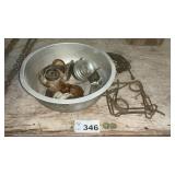 CAR PARTS, TRAP, NUTS, BOLTS