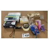 ELECTRIC KNIFE, ENVELOPES, MAGNIFIER, RAZORS,