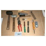 TOOLS, HAMMERS, CHISELS, BRUSHES