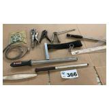 TOOLS, VISE GRIPS, KNIFE SHARPENER, STEEL, OIL