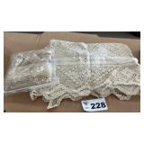 LACE TABLECLOTH AND DOLLIES
