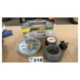 TERMITE STAKES, THERMOMETER, MECHANICS WIRE
