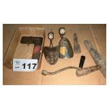 SHOE STRETCHERS, WOOD SPOUTS