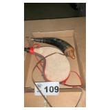 POWDER HORN, POWDER BAG