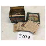 VINTAGE PET MILK TIN WITH RECIPES