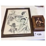 JOHN WAYNE PICTURE AND BOX