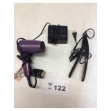 HAIR DRYER / FLAT IRON / ALARM CLOCK