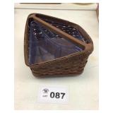 LONGABERGER BASKET ON TURNER BASE