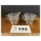 CLEAR MOON AND STARS CREAM AND SUGAR